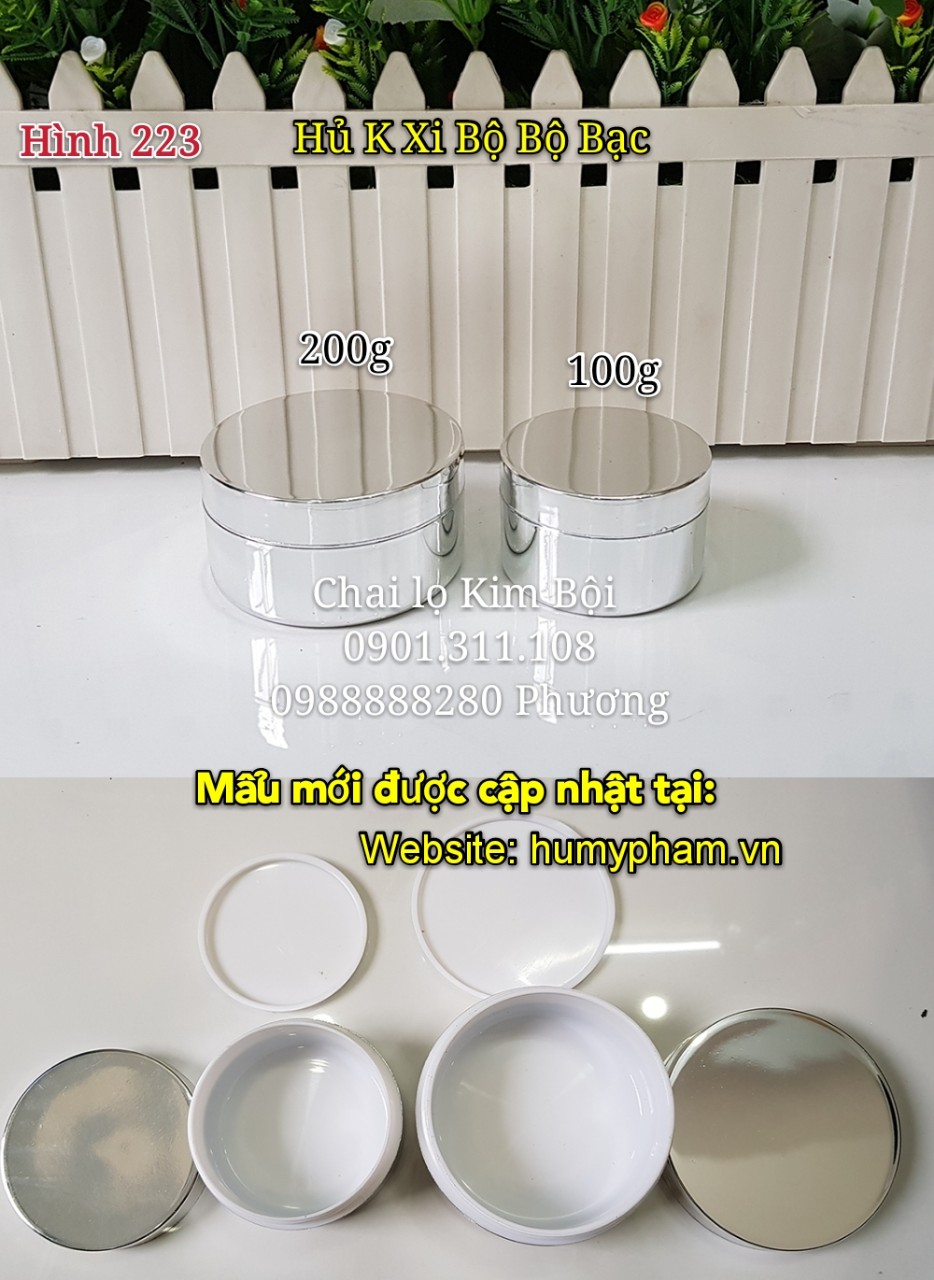 hủ đựng kem xi bạc